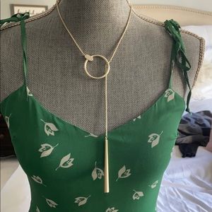 Kendra Scott Tegan Y Necklace Gold, NWOT